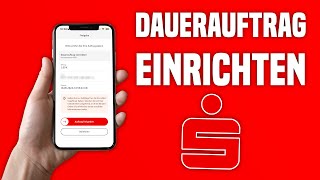 Sparkasse Dauerauftrag einrichten Anleitung  Dauerauftrag Sparkasse Online einrichten [upl. by Garner]