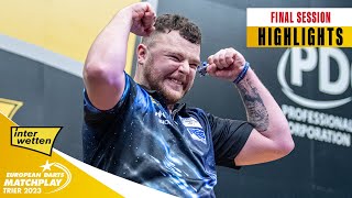 THRILLING FINALE  QFs SFs amp Final Highlights  2023 German Darts Open [upl. by Harlene]