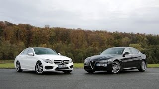 Comparatif – Alfa Romeo Giulia vs Mercedes Classe C  classicisme ou renouveau [upl. by Nylirem529]