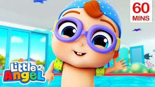 Healthy Habits at the Pool  Fun Sing Along Songs by LittleAngel Playtime [upl. by Htebharas340]