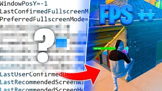 Ce SETTING va BOOSTER vos FPS sur FORTNITE  Nouvelle astuce [upl. by Akcirred591]