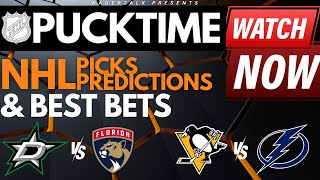 NHL Predictions Picks amp Odds  Stars vs Panthers  Penguins vs Lightning  PuckTime Dec 6 [upl. by Haase846]