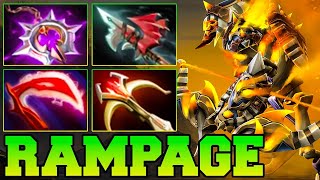 Rampage Clinkz Dota 2 Safelane New Meta 736 Carry Pro Gameplay Skills Item Build Support [upl. by Sigismondo]