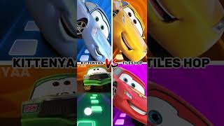 Sally Carrera 🆚 Cruz Ramirez 🆚 Chick Hicks 🆚 Lightning McQueen 🎶 Tiles Hop EDM Rush coffindance [upl. by Meryl531]