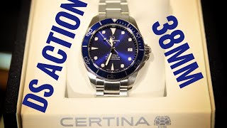 Certina DS Action Diver 38mm Powermatic 80  Review  C0328071104100  OlfertampCo [upl. by Namlak871]