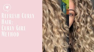 Refresh Curly Hair with Curly Girl Method Approved Gel [upl. by Newlin]