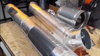 2 HVAC Industrial Ventilation Installation Air Ducts Extractor Fan Hood ductwork process [upl. by Lucine]