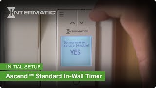 Ascend™ Standard InWall Timer ST700W Initial Setup Instructions  Intermatic [upl. by Seiter]