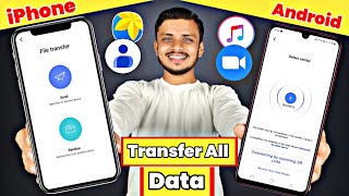 How to transfer data from iphone to android  iphone se android me data transfer kaise kare [upl. by Esilahs]