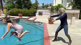 Realtor gets pushed into the pool [upl. by Esmond171]