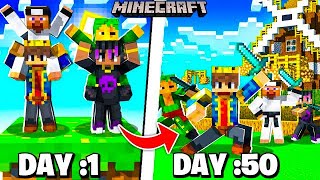 100 Days In Minecraft Oneblock With Friends 😰 Part 1 [upl. by Kciredes]