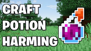 How To Make A Potion of Harming In Minecraft  Instant Damage Potion [upl. by Guarino]