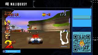 Pinstripe Potoroo amp Nitrous Oxide PS1  Crash Team Racing [upl. by Spillar600]