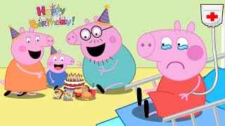 Mom Peppa Misses You 😥  Dont Feel Lonely  Happy Birthday Day  Peppa Pig Funny Animation [upl. by Anerec]