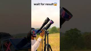 😱 Nikon 70300 mm lens vs 60X telephoto lens moon photography short shorts ytshorts photography [upl. by Ahsatel]