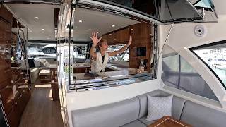 Riviera 58 Sports Motor Yacht Bluewater Capable Liveaboard Boat Tour [upl. by Aihsekyw]