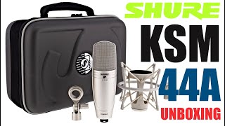 Shure KSM 44A  Unboxing  Micrófono condensador premium [upl. by Cyndy]