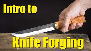 Knife Forging Introduction Making a Scandinavian Knife [upl. by Cryan56]