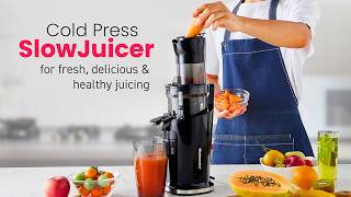 Elite Gourmet EJX017 Masticating Slow Juicer  Masticating Slow Juicer  Cold Press Juice Extractor [upl. by Sulohcin701]