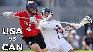 2023 Mens World Lacrosse Championship  Gold Medal Game Condensed Highlights  USA vs Canada [upl. by Nettirb]