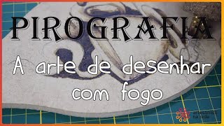 Como fazer pirografia em madeira com desenho de xícara de café [upl. by Anitnemelc]