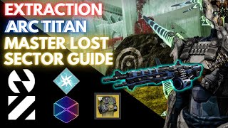 Solo Extraction  Arc Titan Master Lost Sector Flawless w Armamentarium [upl. by Naveb564]