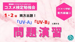 【問題演習】【紫外線編②】化粧品検定勉強会 日本化粧品検定 日本化粧品検定解説 [upl. by Chyou595]