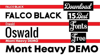 Download 15 Best Fonts For Editing  Fonts For Corel Draw Photoshop amp Graphic Design [upl. by Gordie626]