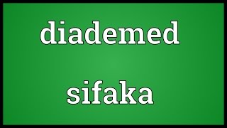 Diademed sifaka Meaning [upl. by Cindi]