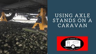 Taking the caravan off Axle stands [upl. by Tristas]