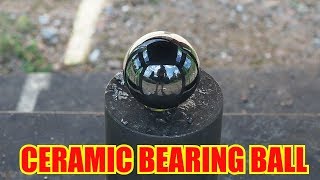 Giant Ceramic Bearing Ball Vs Worlds Fastest Press [upl. by Briano]