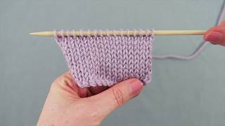 How to knit Stocking Stitch [upl. by Nerot]