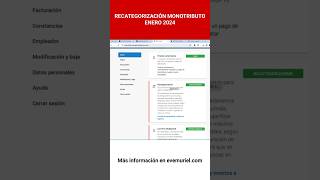 RECATEGORIZACIÓN MONOTRIBUTO ENERO ¿qué tener en cuenta [upl. by Annaegroeg]