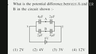 Potential Difference across 2 points in Capacitor ckt [upl. by Frere858]