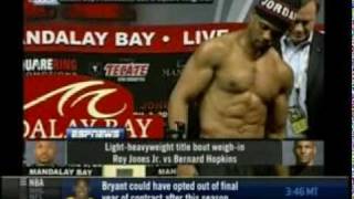 Roy Jones Jr vs Bernard Hopkins 2 WeighIn [upl. by Etnom]