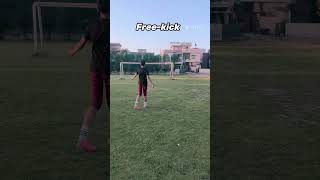 How to take correct freekick ronaldo football falaksky youtubeshorts trending [upl. by Meehahs]