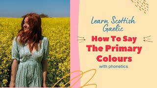 How To Say The Colours In Scottish Gaelic With Phonetics [upl. by Nainatrad97]