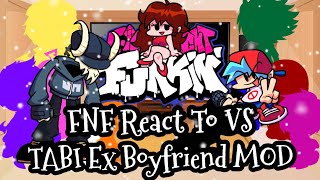 FNF React To VS Tabi ExBoyfriend MODFRIDAY NIGHT FUNKINElenaYT [upl. by Maddi900]