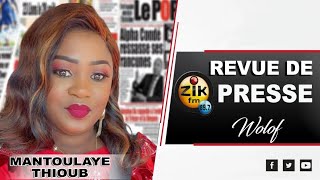 Revue de Presse Wolof de Zik Fm du Mercredi 15 Novembre 2023 avec Mantoulaye Thioub Ndoye [upl. by Nannarb]