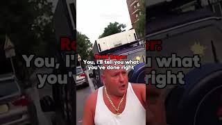 Road Rager Threatens Biker in London [upl. by Erick]