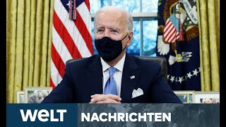 WELT NEWSSTREAM Kampf gegen Corona  So sieht die Bidens PandemieStrategie aus [upl. by Aidil]