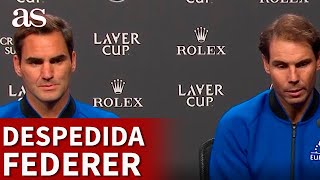 NADAL casi hace LLORAR A FEDERER antes de su DESPEDIDA  LAVER CUP  Diario AS [upl. by Dinsdale]