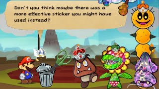 First 5 Bosses No Things or Infinijump  Paper Mario Sticker Star [upl. by Seale752]