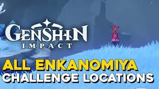 Genshin Impact All Enkanomiya Challenge Locations [upl. by Anialad877]