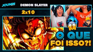 TANJIRO DESPERTOU A MARCA  😱  DEMON SLAYER  2ºT EP 10 🇧🇷  React em Casal 🔥 [upl. by Lockwood]