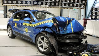 Porsche Macan  Euro NCAP Crash Test [upl. by Ertemed246]