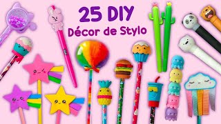 25 DIY IDÉES DE DÉCOR DE STYLO INCROYABLE  IDÉES DHACK DÉCOLE DE DÉCORATIONS DE CRAYON [upl. by Tjader]