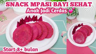 RESEP SNACK MPASI TINGGI KALORI ANTI GTM  SNACK MPASI BAYI  MPASI DARI TELUR  PANCAKE BUAH NAGA [upl. by Toffey]