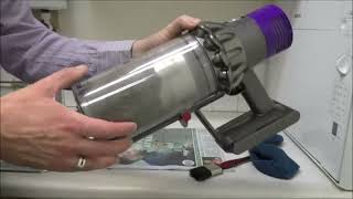 How to clean and maintain the Dyson V10 Cordless Vacuum Cleaner [upl. by Tonya943]