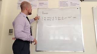 GCSE Mathematics  Calculating Reverse Bearings [upl. by Okimuy]